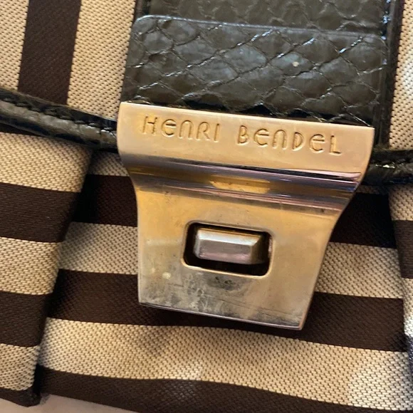 Mini Henri Bendel Signature Stripe Shoulder Bag - Picture 4 of 10